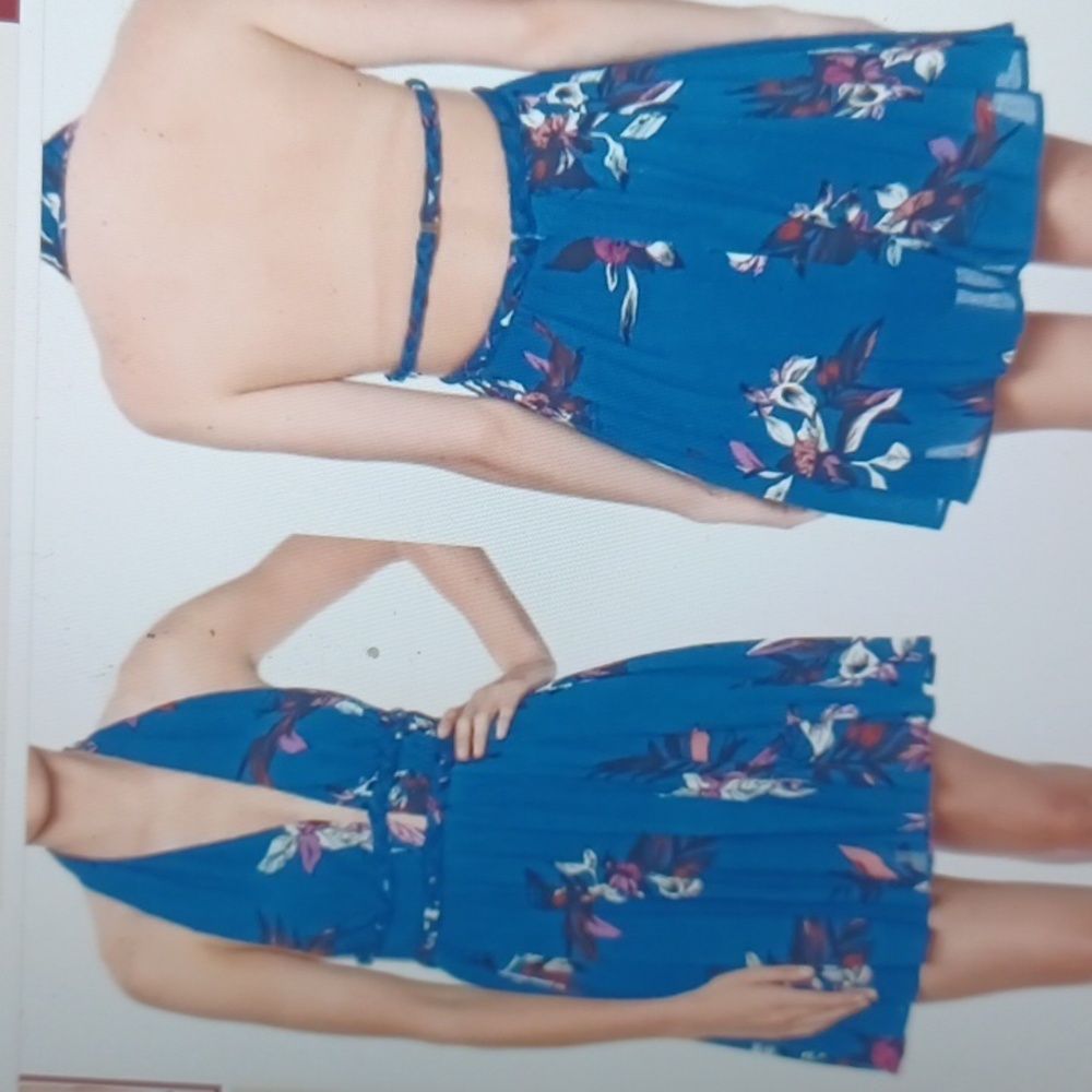 ILLA ILLA Floral Print Halter Dress